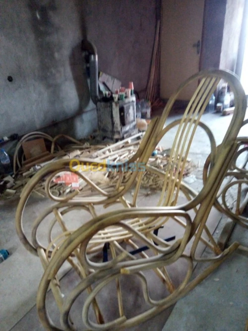 meuble en rotin fait à la main