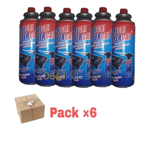 Pack de 6 Recharge de Gaz - 400 Ml