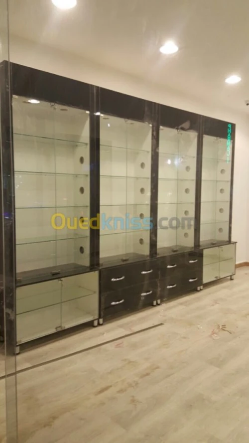 Fabrication vitrine /comptoir 