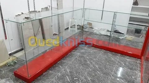 Fabrication vitrine /comptoir 