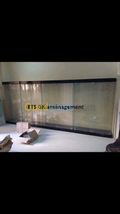 Fabrication vitrine /comptoir 