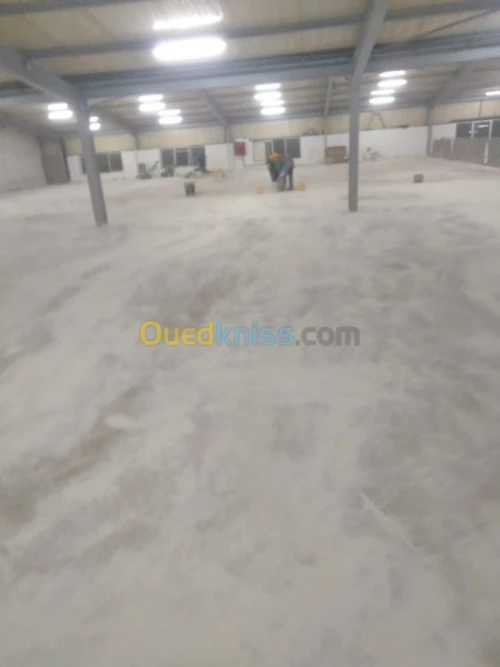 Ponçage+Revêtement sol en epoxy