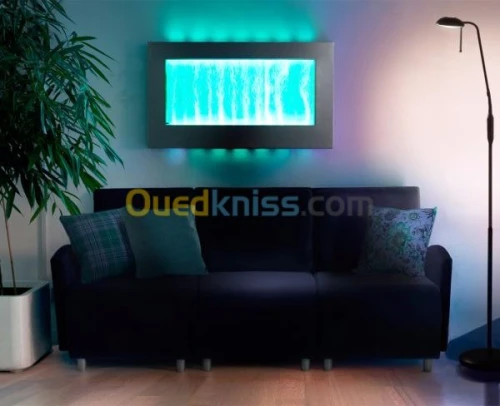 réalisation de fontaine, mur d'eau et mur a bulle. شلال sur mesure