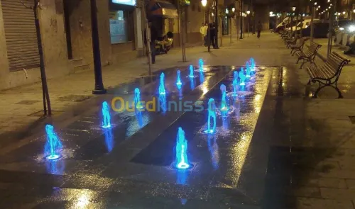  conception ,réalisation et rénovation de fontaine et jet d'eau clef en main  