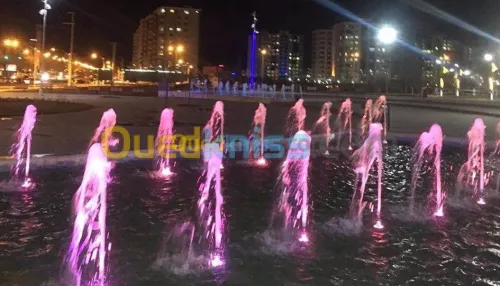  conception ,réalisation et rénovation de fontaine et jet d'eau clef en main  