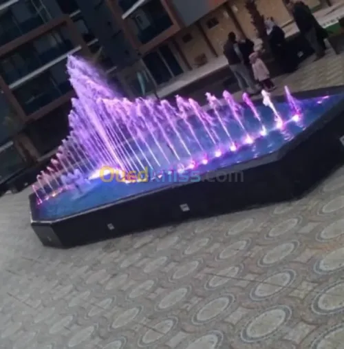  conception ,réalisation et rénovation de fontaine et jet d'eau clef en main  