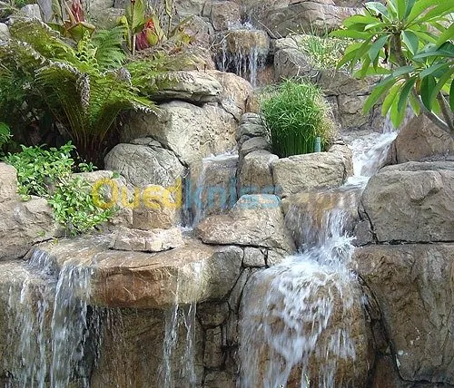  conception ,réalisation et rénovation de fontaine et jet d'eau clef en main  