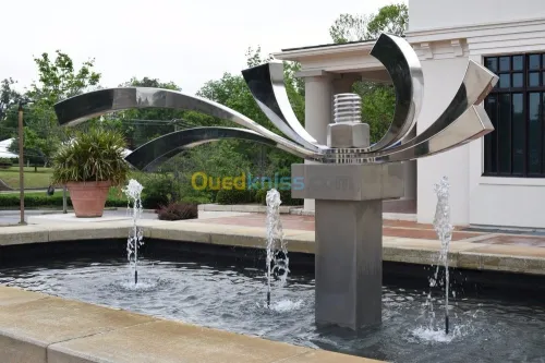  conception ,réalisation et rénovation de fontaine et jet d'eau clef en main  