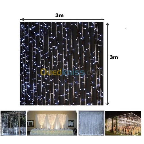 Rideau Lumineux En Led - 3M3