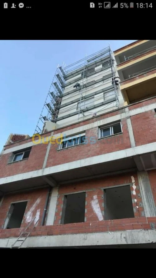 revetment de facade en monocouche