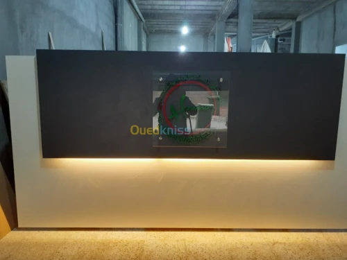 Fabrication comptoirs de reception