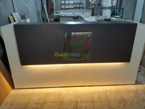 Fabrication comptoirs de reception