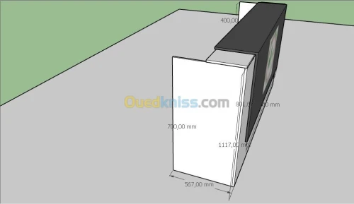 Fabrication comptoirs de reception