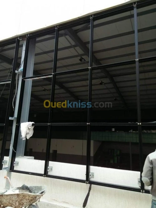 Revêtement façade mur rideau alucobond