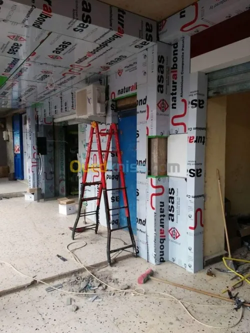 Revêtement façade mur rideau alucobond