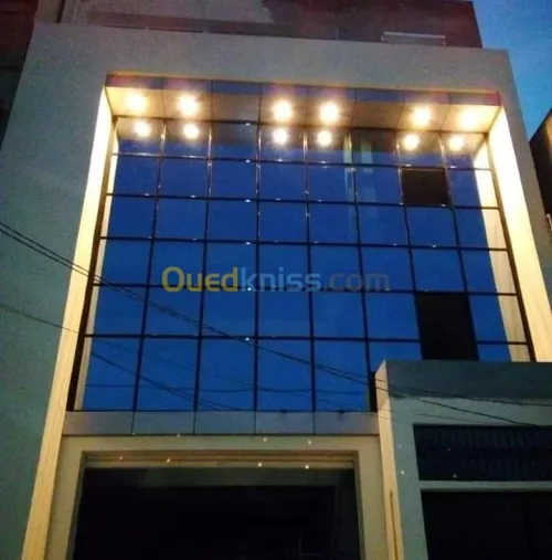 Revêtement façade mur rideau alucobond