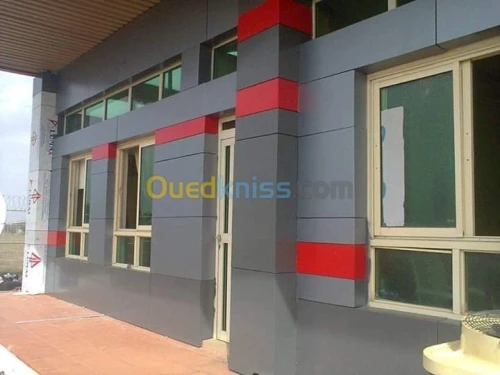 Revêtement façade mur rideau alucobond