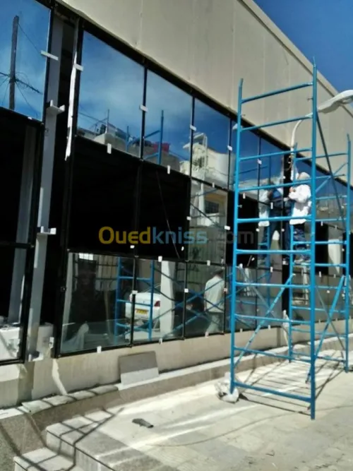 Revêtement façade mur rideau alucobond