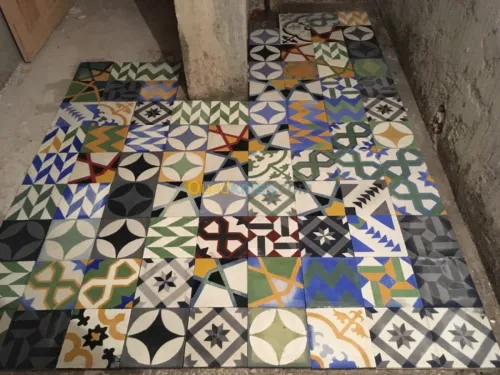 Carrelage artisanal comme d’epo 