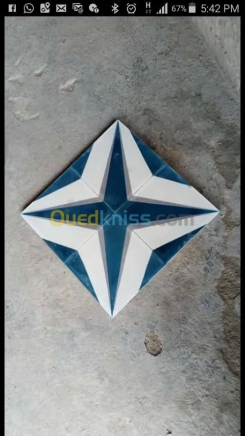 Carrelage artisanal comme d’epo 