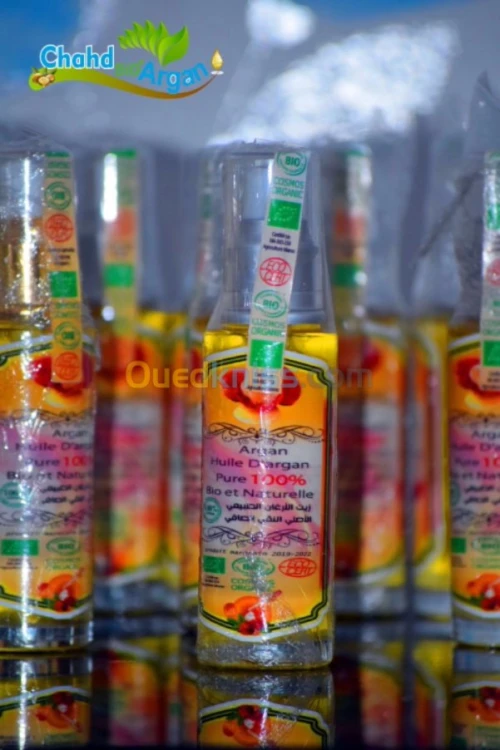 huile d'argan 100%naturelle bio pure