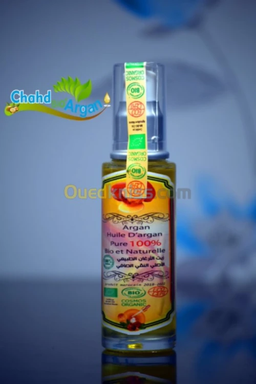 huile d'argan 100%naturelle bio pure