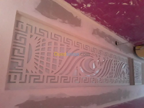 Traveau de platre decore