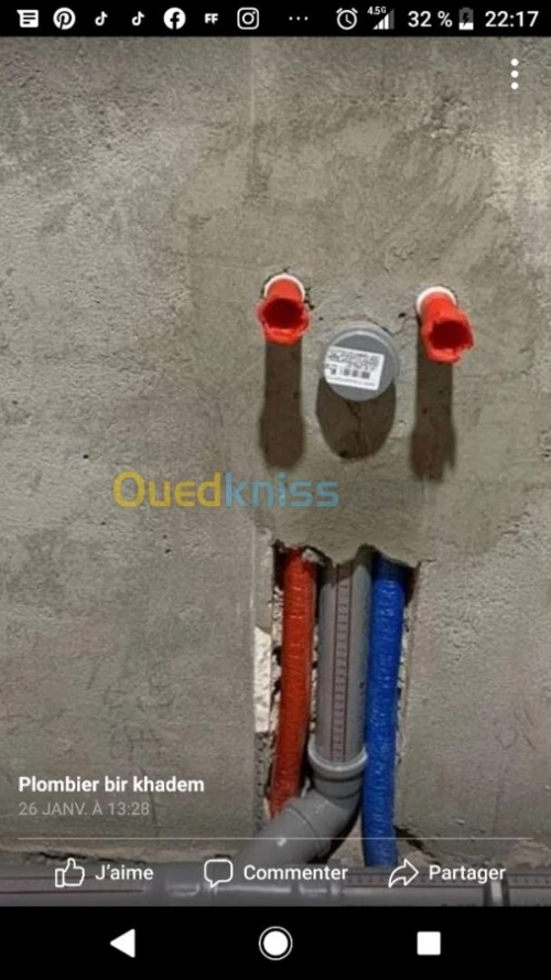 Plomberie sanitaire et chauffage central