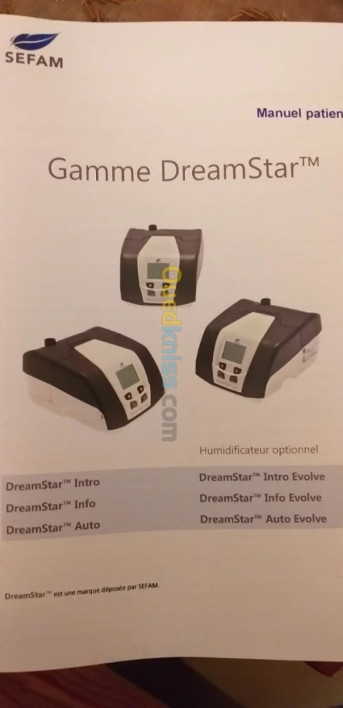 CPAP SEFAM DREAMSTAR AUTO ENVOLVE