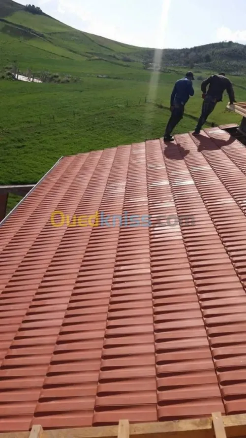 Charpente en bois et plafond 