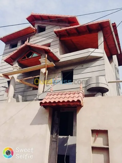 Charpente en bois et plafond 