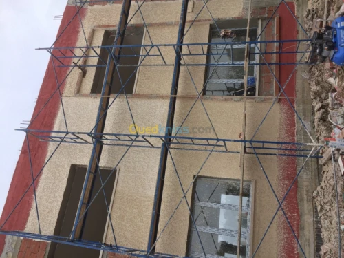 revêtement façade ..Enduit  monocouche