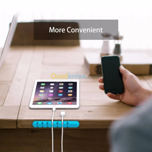 Support, stockage, organisateur de câble avec 5 emplacement Pour Chargeur USB, Souris, MP3