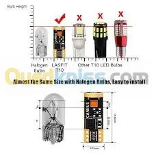 Lampe LED  W5W T10 Anti erreur