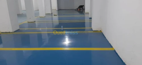Travaux de la résine