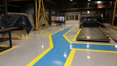 Travaux de la résine