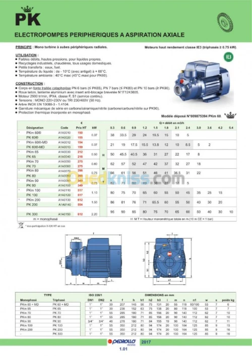 PEDROLLO - Pompes à eau périphérique