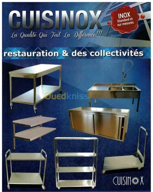vente equipements en acier inoxydable@
