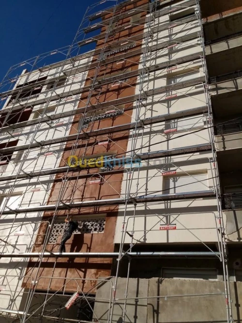 Revêtement des façades en monocouche 