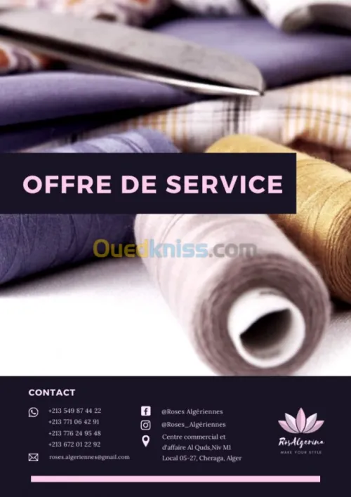 Confection des vêtements & Lingeries