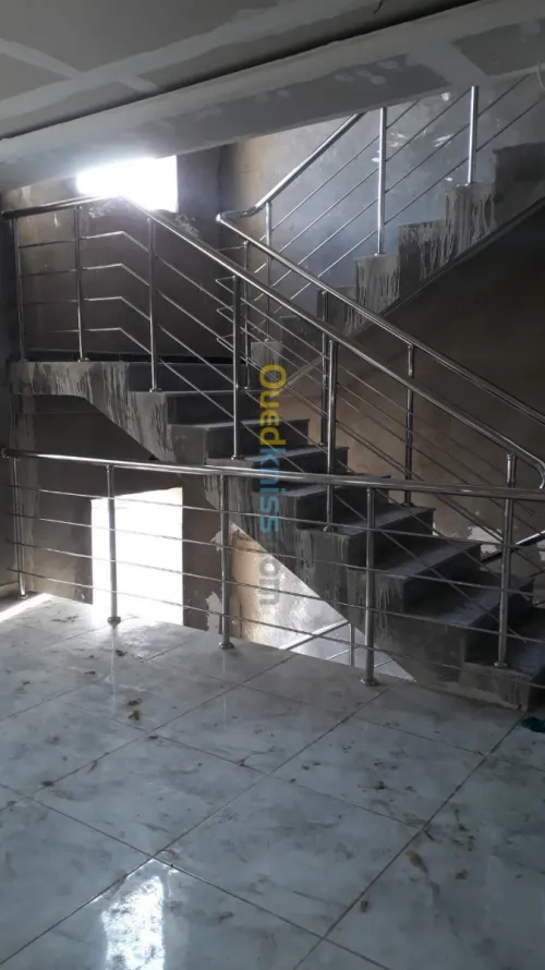 Rampe d'escalier en inox