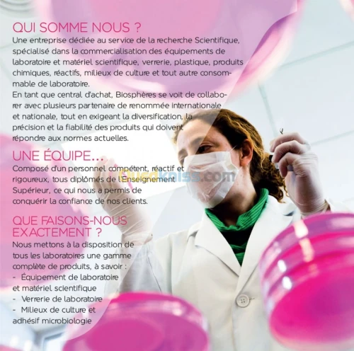 Produit chimique et equipement de labo