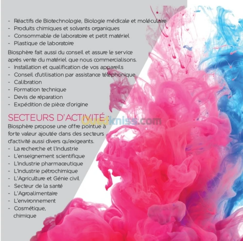 Produit chimique et equipement de labo