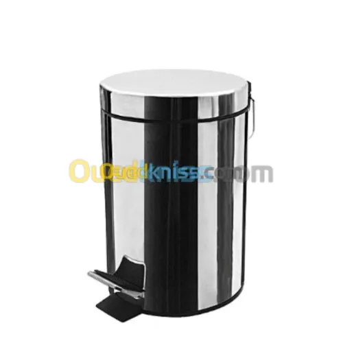 Poubelle à Pédale - 3 L - Gris Inox