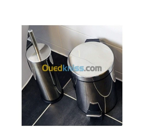 Poubelle à Pédale - 3 L - Gris Inox