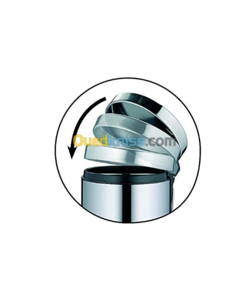 Poubelle à Pédale - 3 L - Gris Inox
