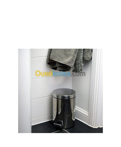 Poubelle à Pédale - 3 L - Gris Inox