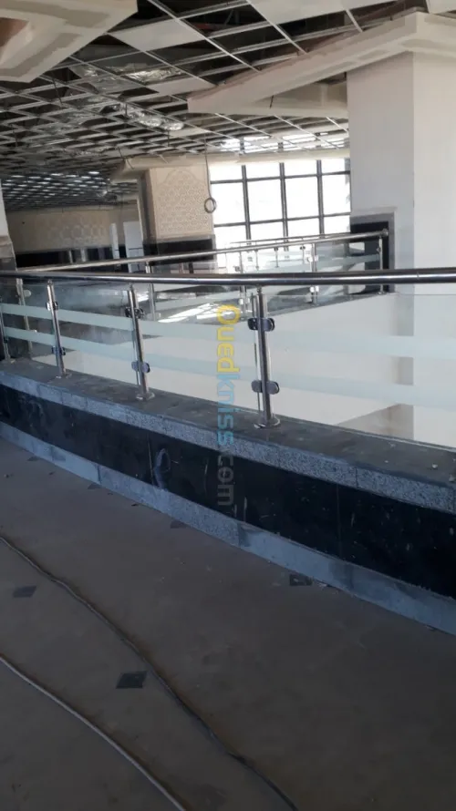 Rampe d'escalier en inox 