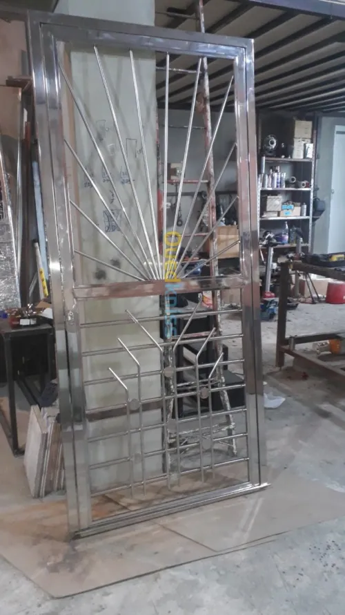 Rampe d'escalier en inox 