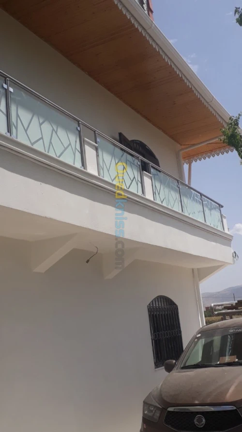 Rampe d'escalier en inox 